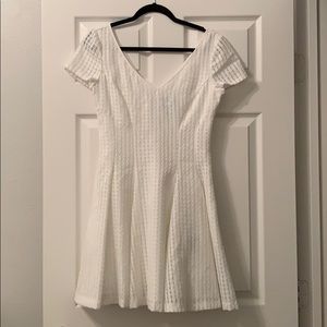 NUE by Shani Fit & Flare White Dress